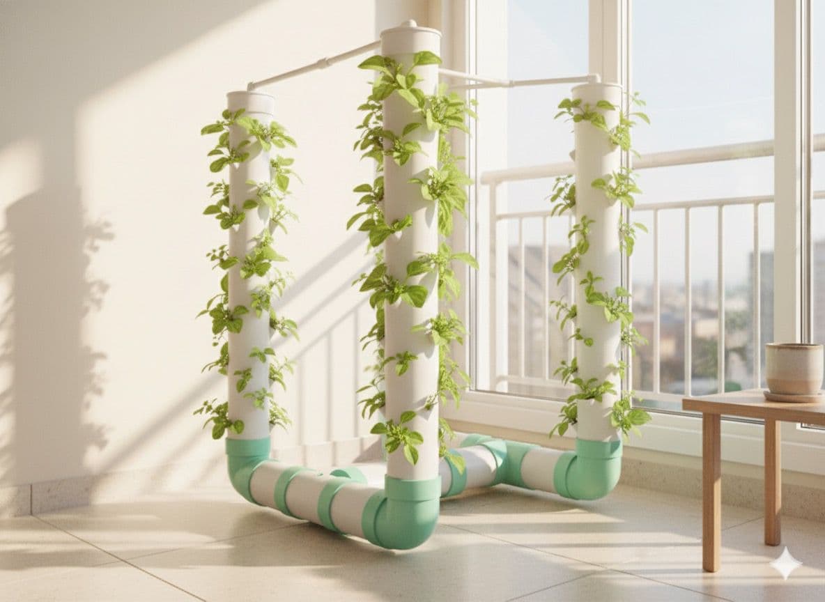 Bhooyam founders working on hydroponic system